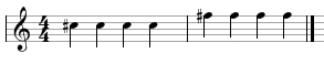 Accidentals, sharps, flats, naturals