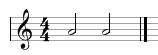 minim or half note