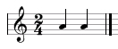 key signature bar